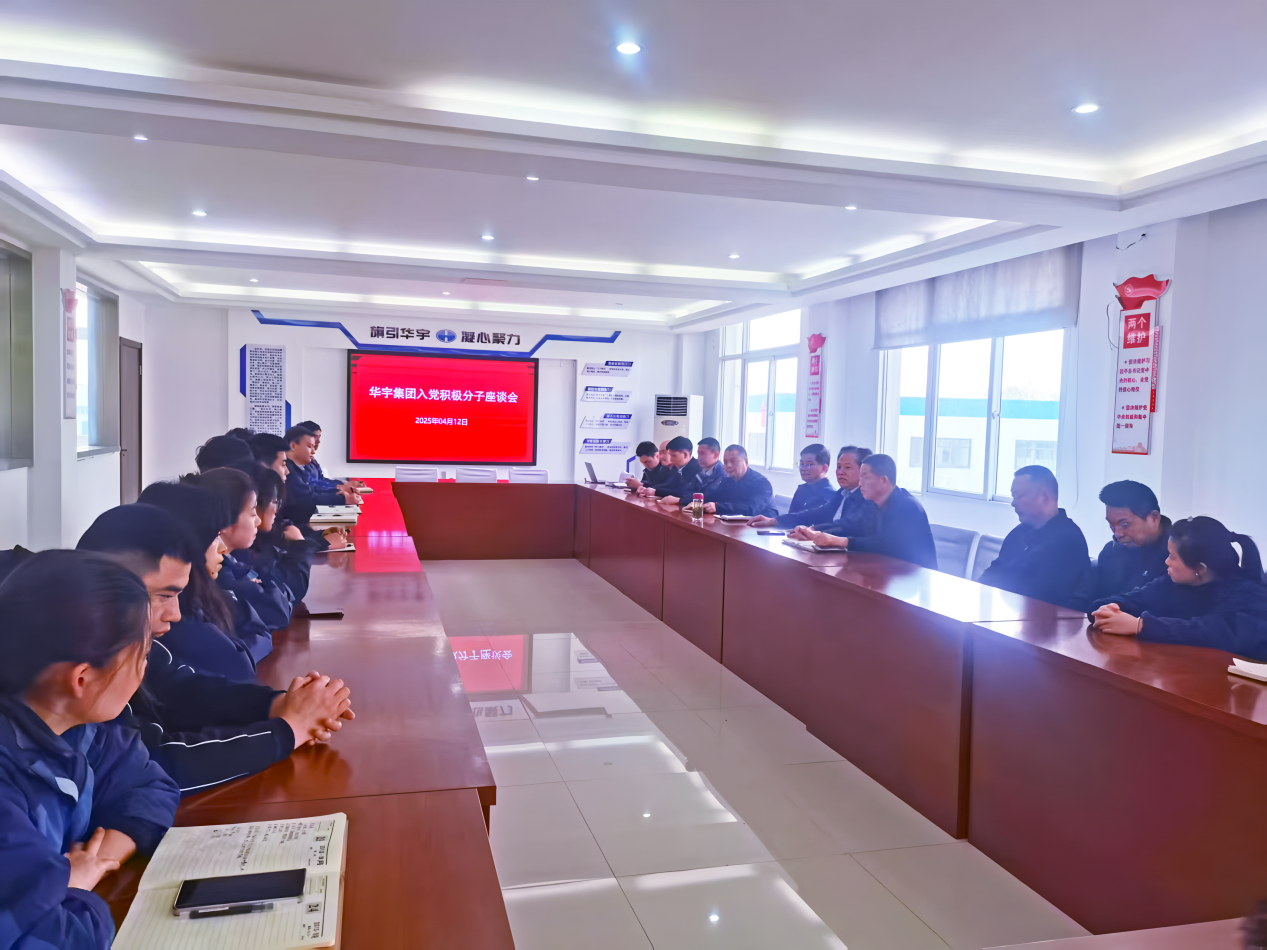 共话成长 聚力前行 华宇集团党支部召开入党积极分子座谈会